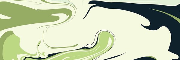 Tablou abstracție modernă verde