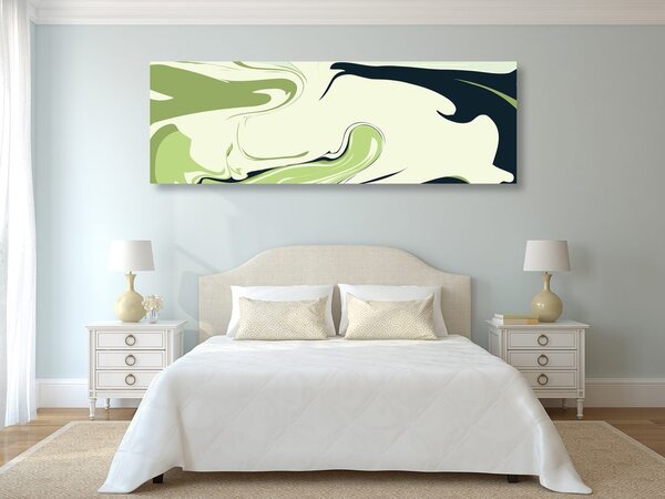 Tablou abstracție modernă verde