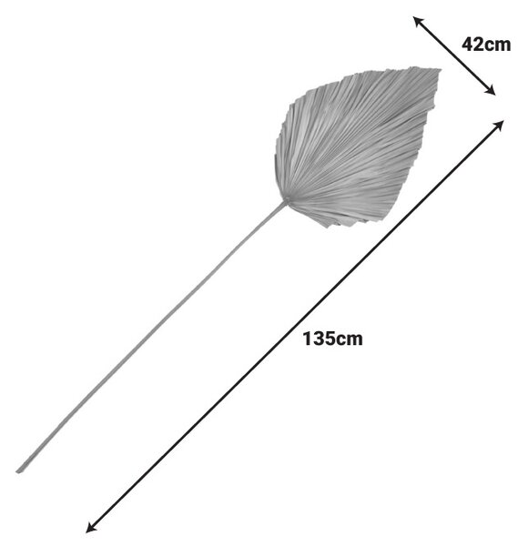 Decoratiune frunza Walsy Natural H135 cm