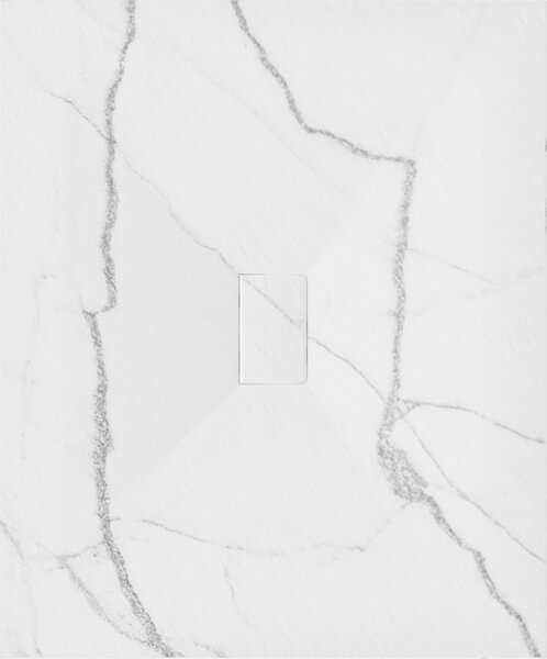 Mexen Hugo, cădiță de duș dreptunghiulară, SMC, 120x100cm, imitație piatră - alb, 42151012