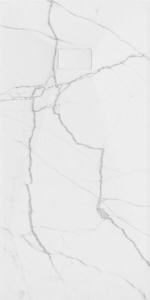 Mexen Hugo, cădiță de duș dreptunghiulară, SMC, 170x80cm, imitație piatră - alb, 42158017