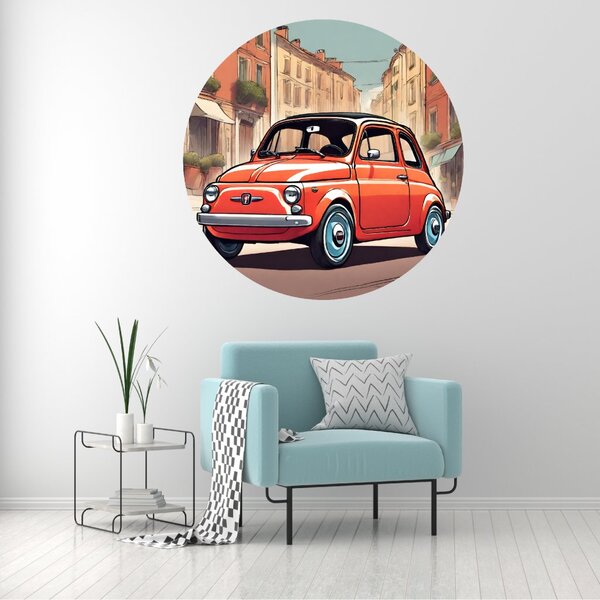 PIPPER | PIPPER. Autocolant circular de perete „Fiat” 100cm