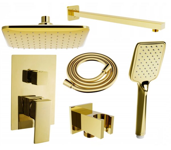 Set de duș ascuns Mexen Uno DR62, auriu, 71435DR62-50