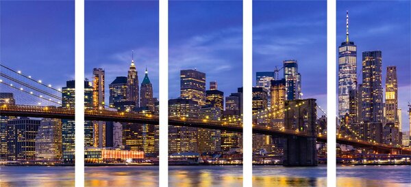 Tablou 5-piese pod fermecător din Brooklyn
