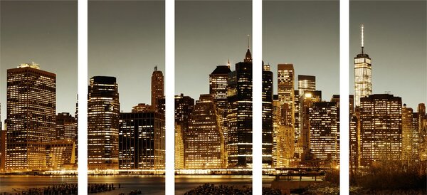 Tablou 5-piese centrul New York-ului