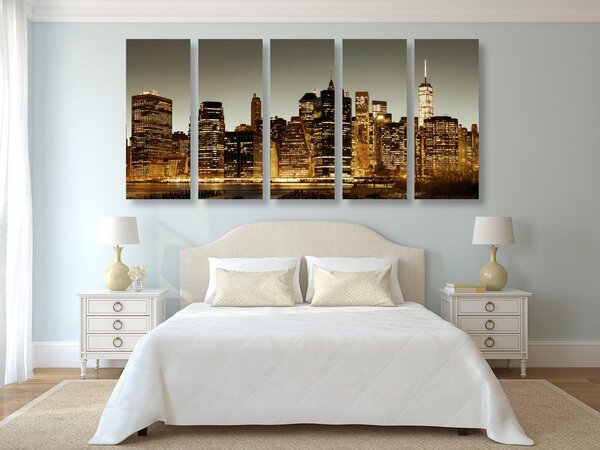 Tablou 5-piese centrul New York-ului