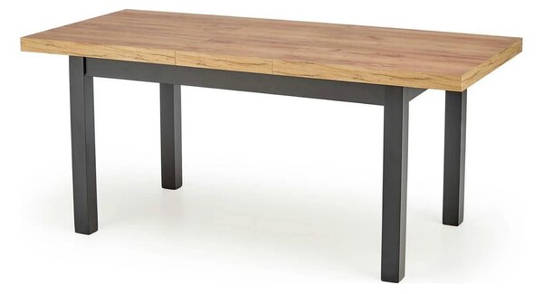 Masa extensibila TIAGO, stejar/negru, 140/220x80x76 cm