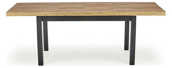 Masa extensibila TIAGO, stejar/negru, 140/220x80x76 cm