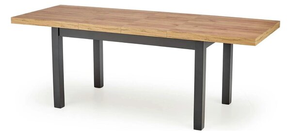 Masa extensibila TIAGO, stejar/negru, 140/220x80x76 cm