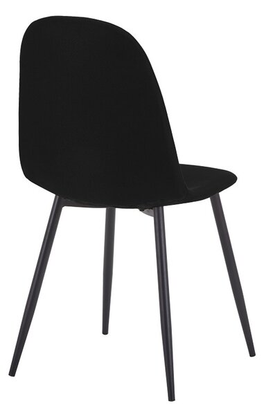 Scaun Bella Negru 43x52x88 cm