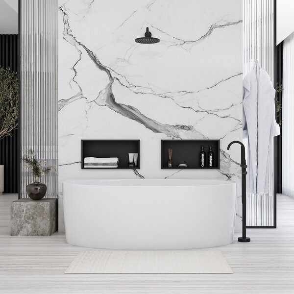 RAFT BAIE INCASTRAT PERETE 30x45 matte black