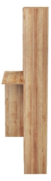 Birou Janson Pakoworld cu bibliotecă, culoare stejar, 113.2x40x141.8 cm