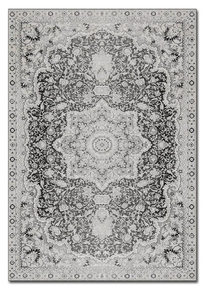 Covor, 160x230 cm, forma dreptunghiulara, material poliester, gri, ASR