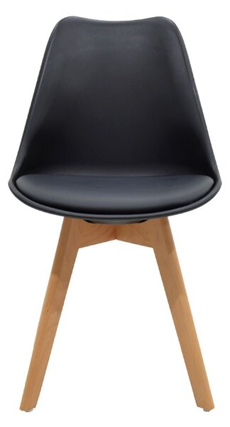 Set 5 bucati masa si scaune dining, Gaston Polkan, Natural, 60x120x73 cm
