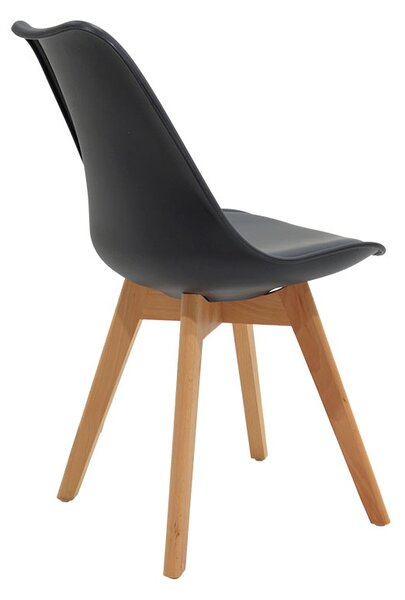Set 5 bucati masa si scaune dining, Gaston Polkan, Natural, 60x120x73 cm