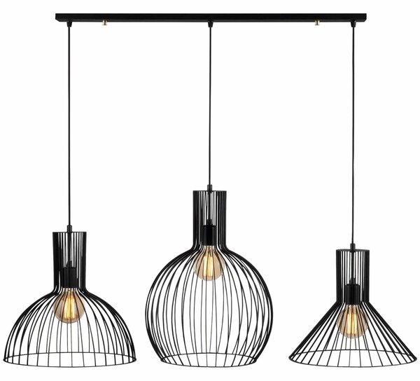 Lustra FELLINI MR - 768, negru, metal, 145x38x158 cm