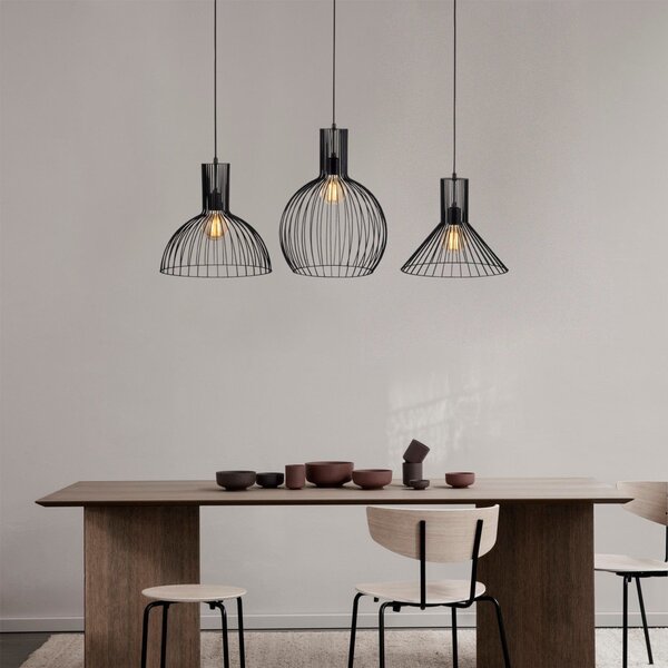 Lustra FELLINI MR - 768, negru, metal, 145x38x158 cm