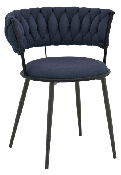 Scaun cu brate Alkia I Albastru inchis 57x58.5x72 cm