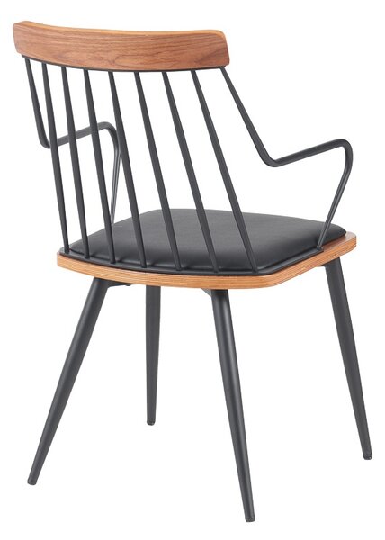 Scaun cu brate Posse Negru 52x59x83 cm