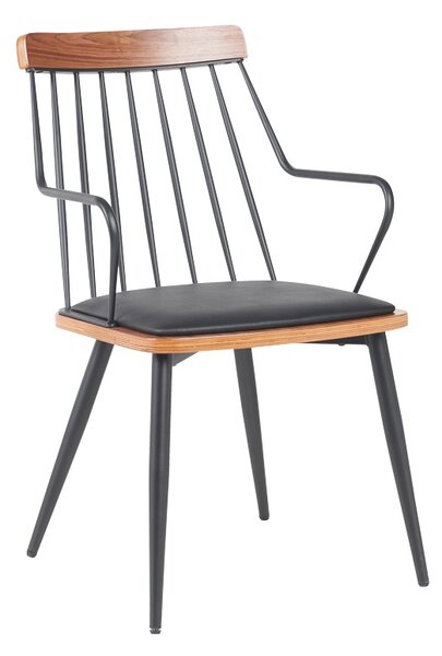 Scaun cu brate Posse Negru 52x59x83 cm