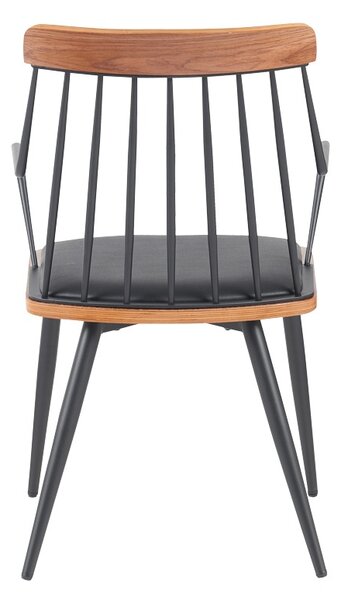 Scaun cu brate Posse Negru 52x59x83 cm