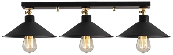 Lustra BERCESTE N 660, negru, metal, 80x24x16 cm