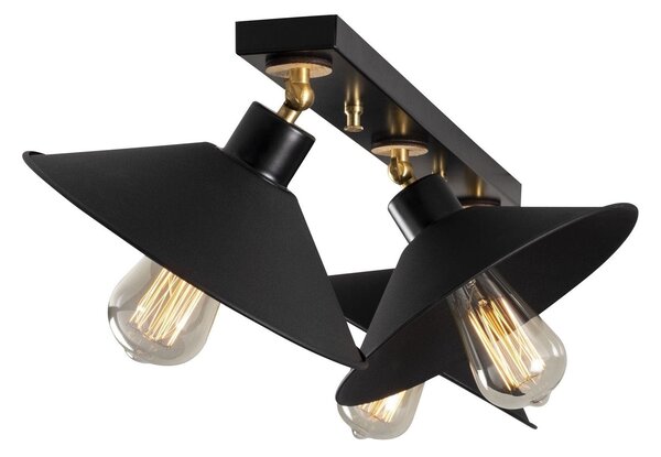 Lustra BERCESTE N 660, negru, metal, 80x24x16 cm