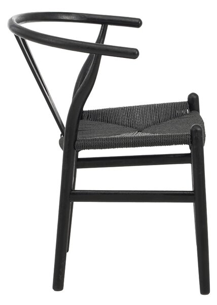 Scaun Wishbone Negru 53.5x57x74 cm