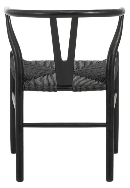 Scaun Wishbone Negru 53.5x57x74 cm