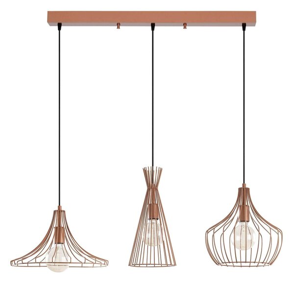 Lustra MEZOPOTAMYA N-1285, auriu-rose, metal, 110x37x122 cm