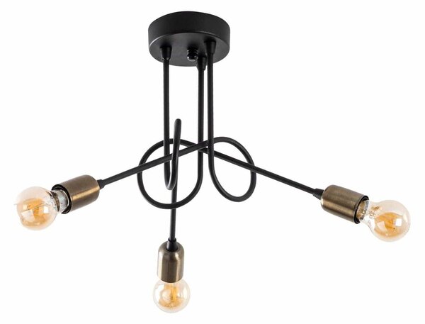 Lustra VIRAJ 10875, negru, metal, 46x32 cm