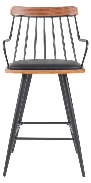 Scaun de bar Posse Negru 48x54x92.5 cm