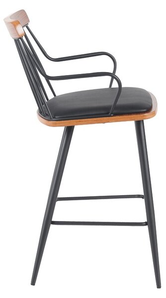 Scaun de bar Posse Negru 48x54x92.5 cm