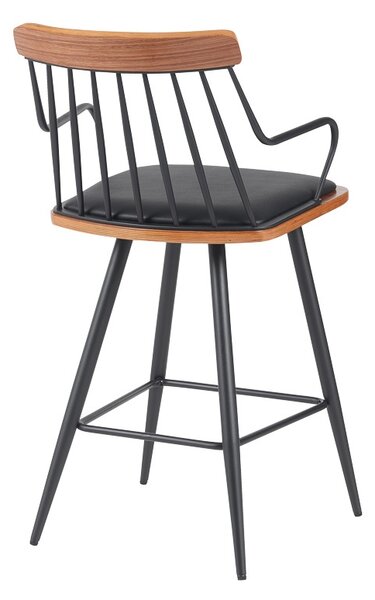 Scaun de bar Posse Negru 48x54x92.5 cm