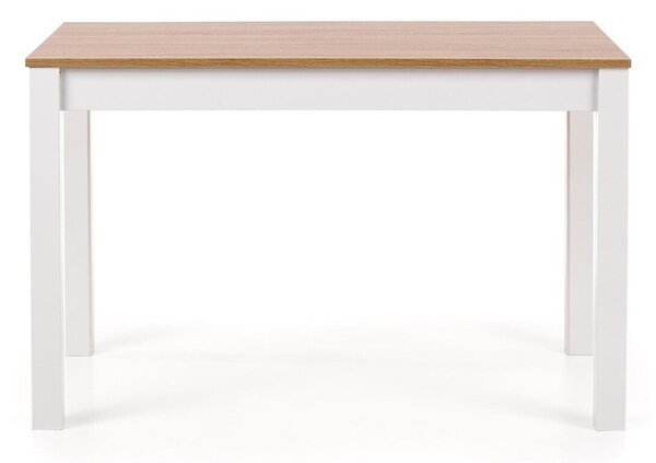 Masă Houston 225, Stejar Sonoma, Alb, 76x68x120cm, 21.8 kg