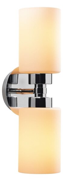 Aplica BALCOVA N-347, crom/alb, metal/sticla, 10x13x43 cm