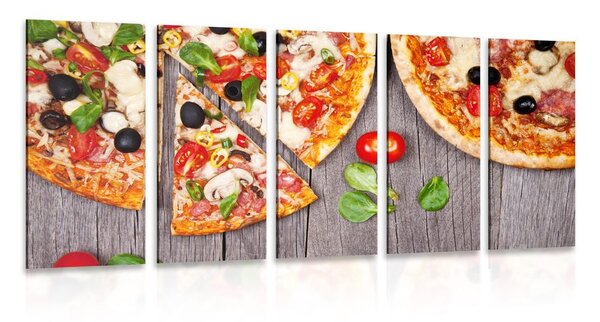 Tablou 5-piese pizza