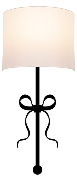 Aplica ASAF 6982, negru/alb, metal/material textil, 28x15x57 cm