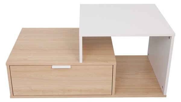 Set mobilier studenti canapea si masuta de cafea, 2 buc, Haze, Gri deschis, 210x84x83 cm