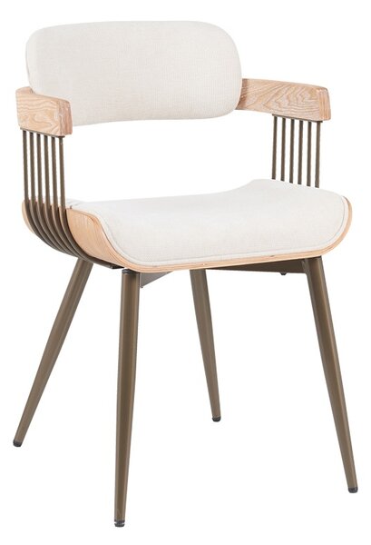 Scaun cu brate Cameo Bronz 53x49.5x75.5 cm