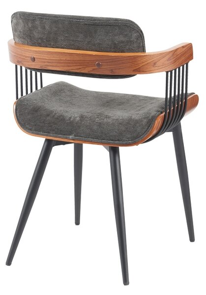 Scaun cu brate Cameo Gri inchis 53x49.5x75.5 cm