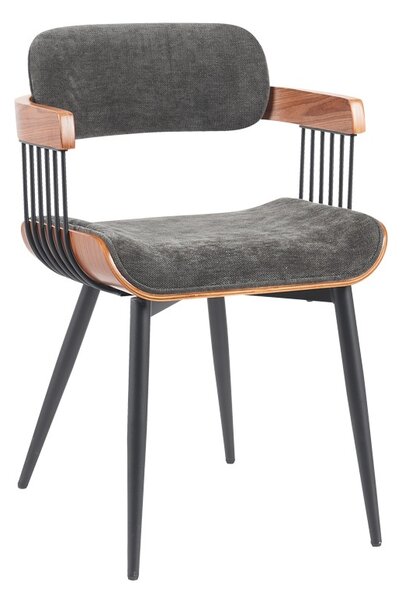 Scaun cu brate Cameo Gri inchis 53x49.5x75.5 cm