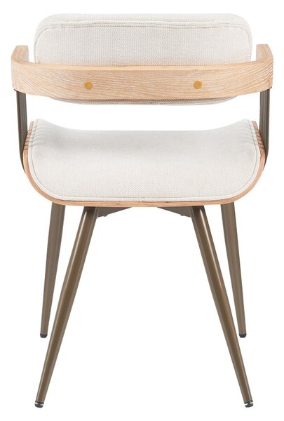 Scaun cu brate Cameo Bronz 53x49.5x75.5 cm
