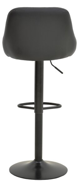 Scaun de bar ajustabil Boronez Negru 47x49x112 cm