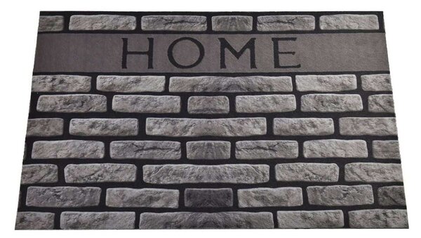 Covor HOME, 40x60 cm, forma dreptunghiulara, PVC, gri