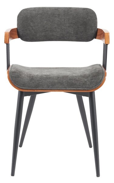 Scaun cu brate Cameo Gri inchis 53x49.5x75.5 cm