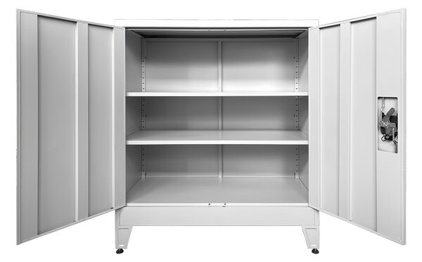 Dulap fiset din metal Armon Gri deschis 90x45x100 cm