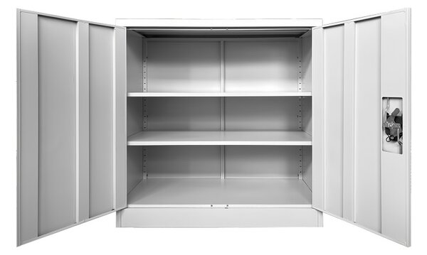 Dulap fiset din metal Armon Gri deschis 90x45x90 cm