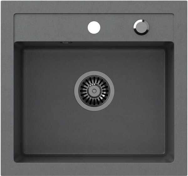 Quadron Johnny chiuveta graniteq 50x47 cm gri/grafit/onix HCQJ5047SZK