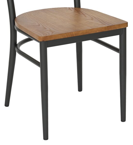 Scaun Zerca Gri inchis 49x44x82 cm